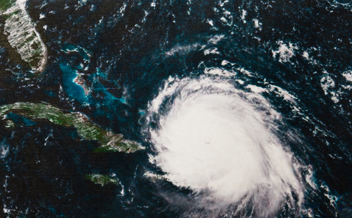 Geocolor Image of Hurricane Irma. Elements of this image furnished by NASA