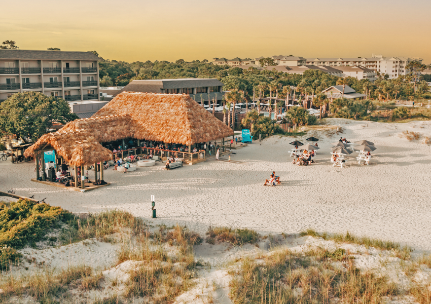 tiki hut at Beach House Hilton Head Island