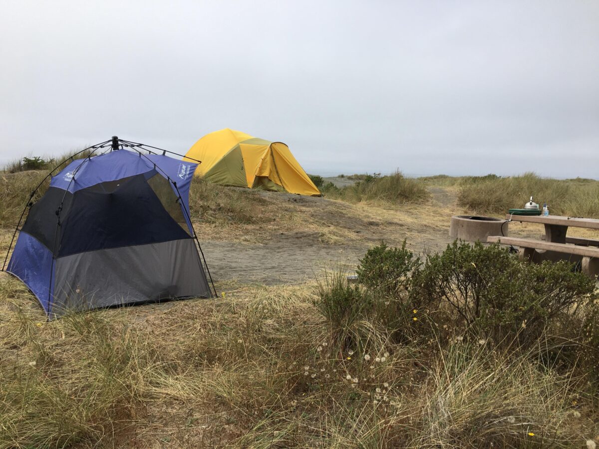 campground at Gold Bluffs Beach