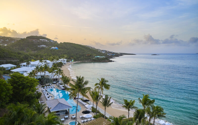 Aerial view of Buoy Haus and Morningstar Beach _ Credit_ Buoy Haus Beach Resort St. Thomas, Autograph Collection