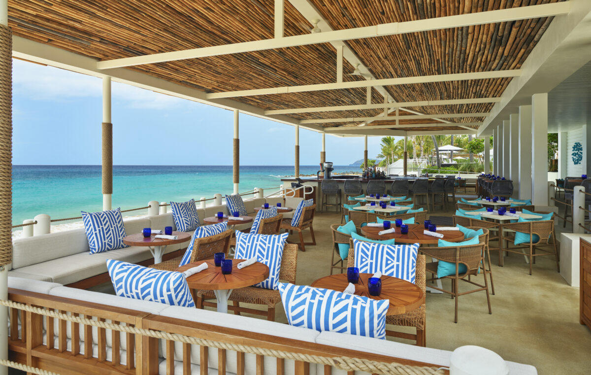 outdoor dining at Buoy Haus Beach Resort St. Thomas, Autograph Collection
