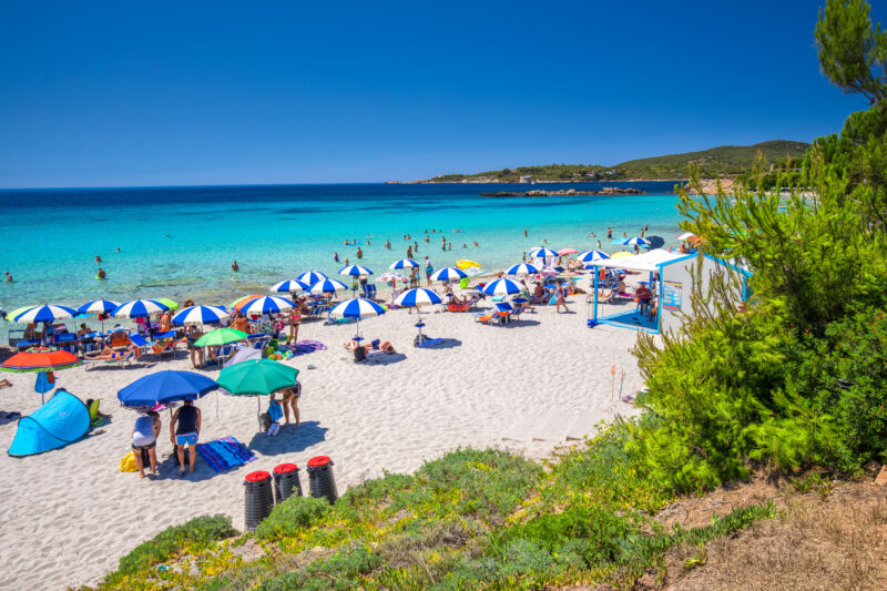 Spiaggia delle Bombarde beach near Alghero, Sardinia, Italy.