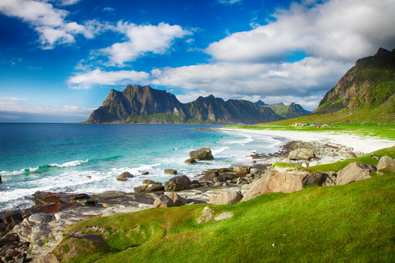 Eggum beach in Norway on Lofoten islands
