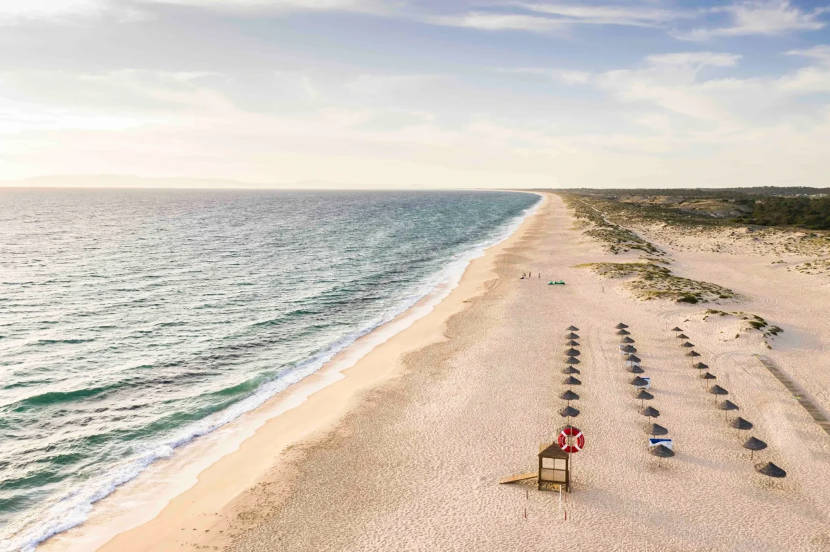 aerial view of Sublime Comporta Beach Club