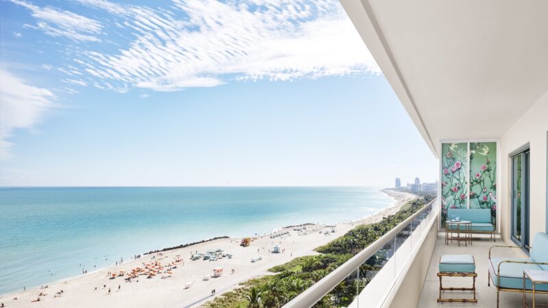 balcony room at Faena Hotel Miami Beach
