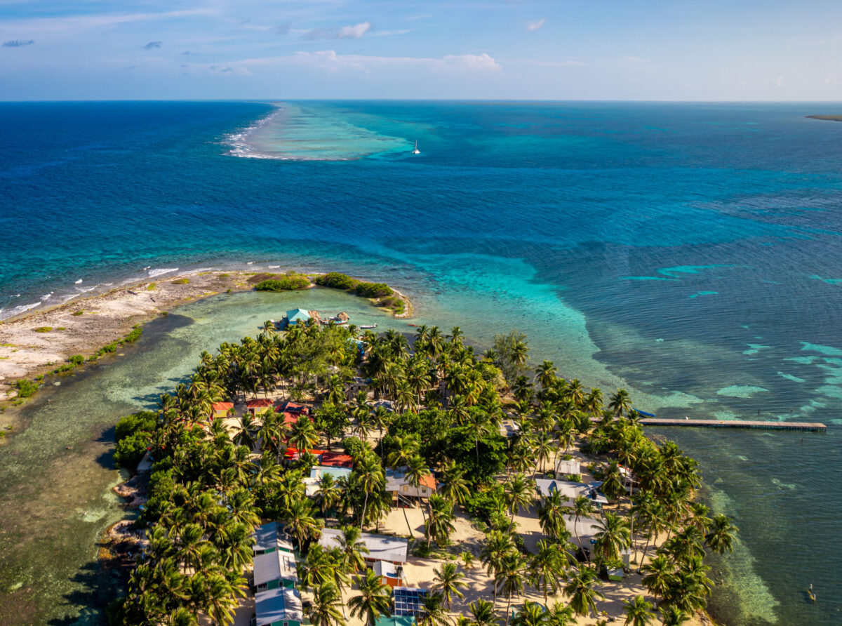 Looking South from Tobacco Caye