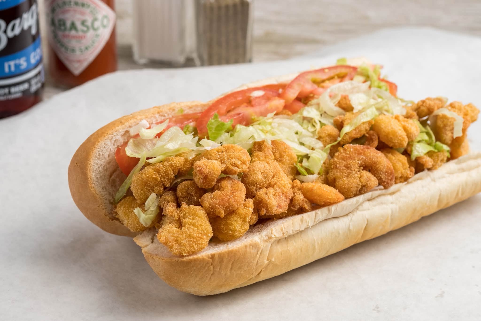 po boy sandwich at Quave Brothers Po'Boys & Meat Market