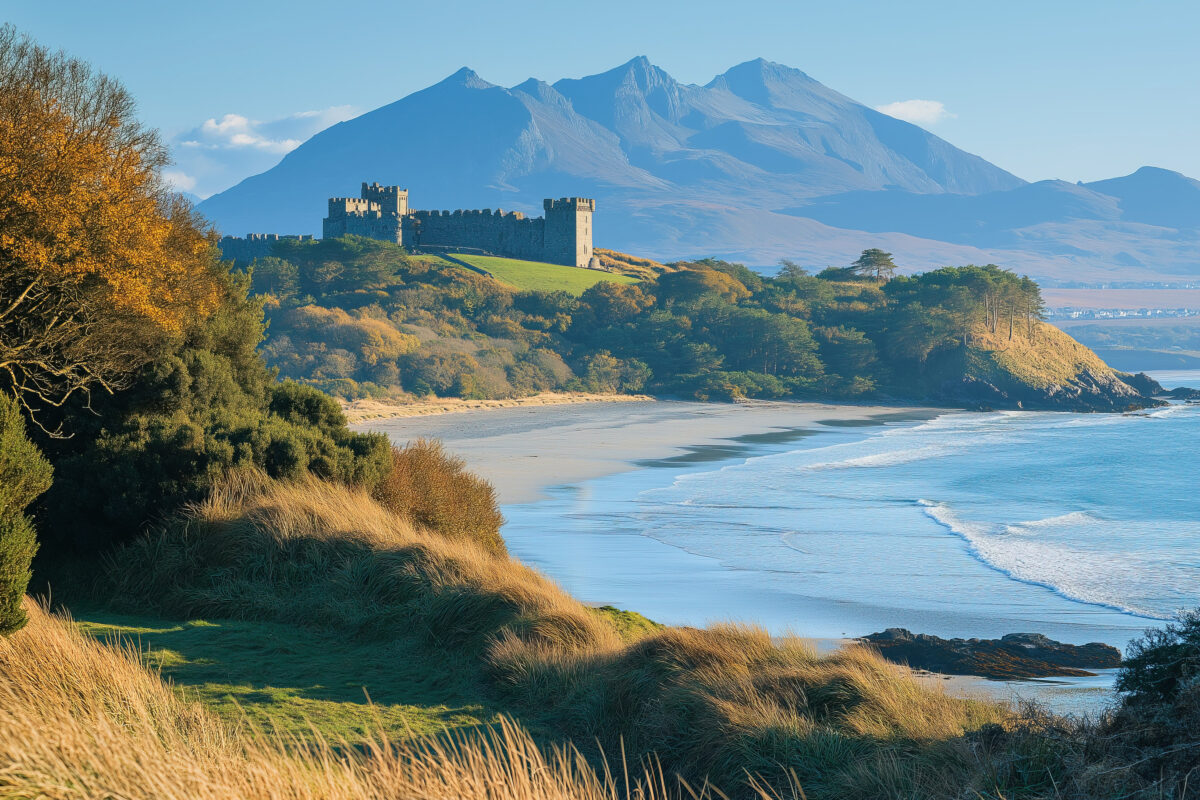 A stunning view of Harlech Castle in Wales