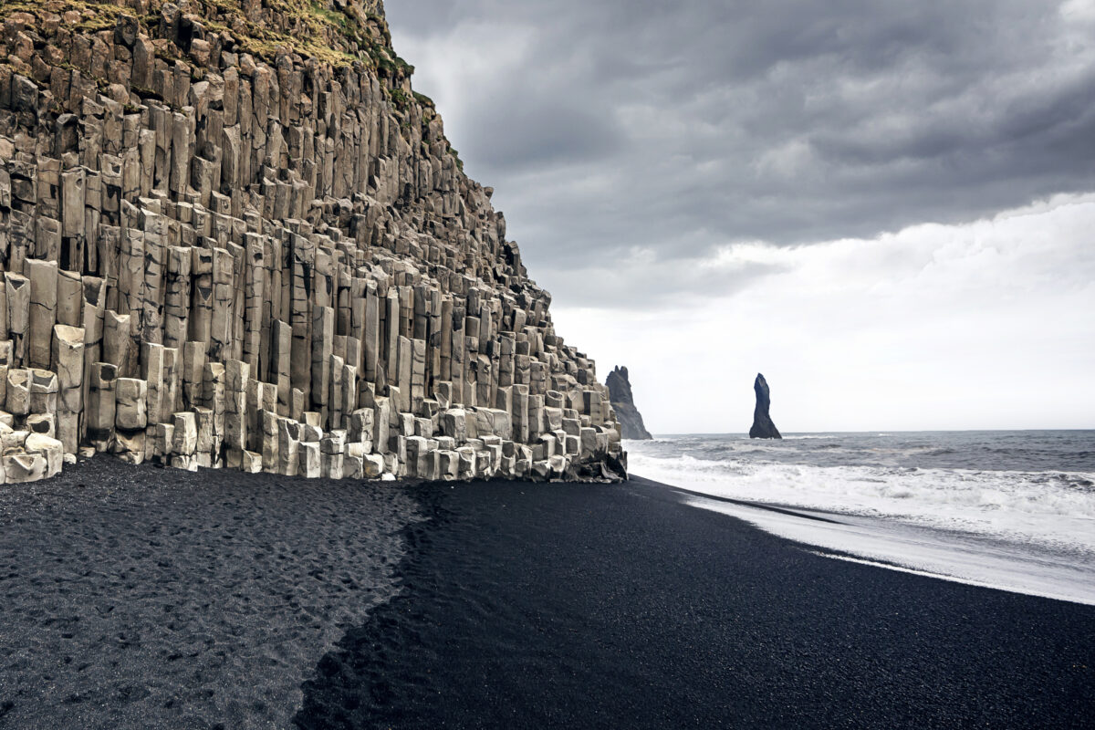 black sand beach of Hjörleifshöfði