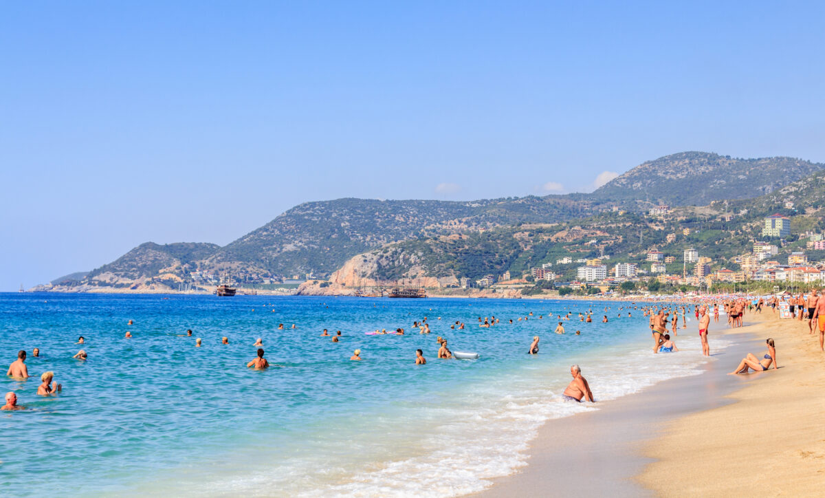 Cleopatra beach in Turkey