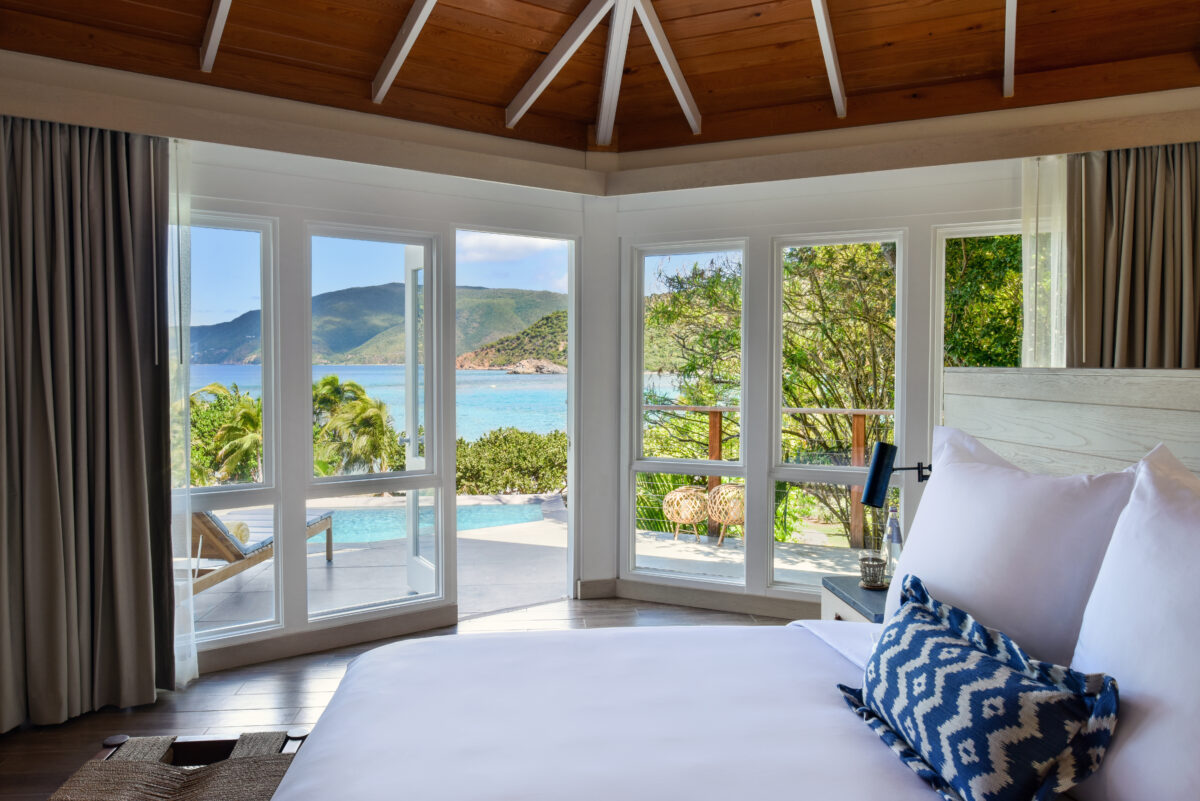 Rosewood Little Dix Bay_OneBedroomPoolSuiteBedroom _ Credit_ Rosewood Little Dix Bay