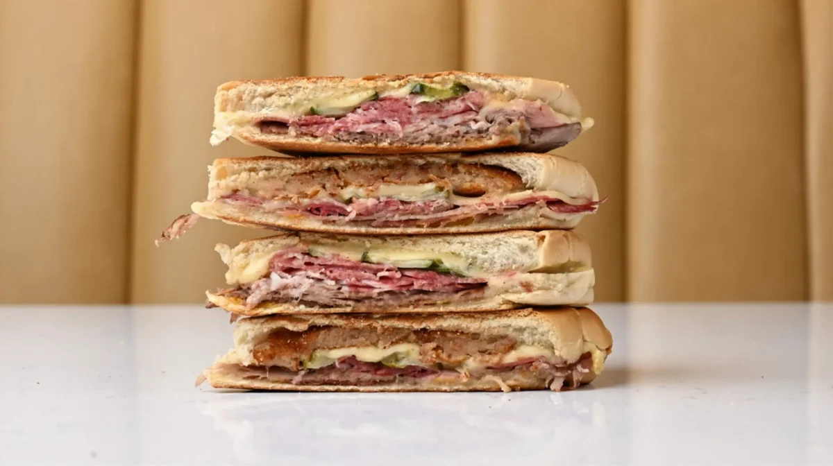 stacked cuban sandwich from Sanguich