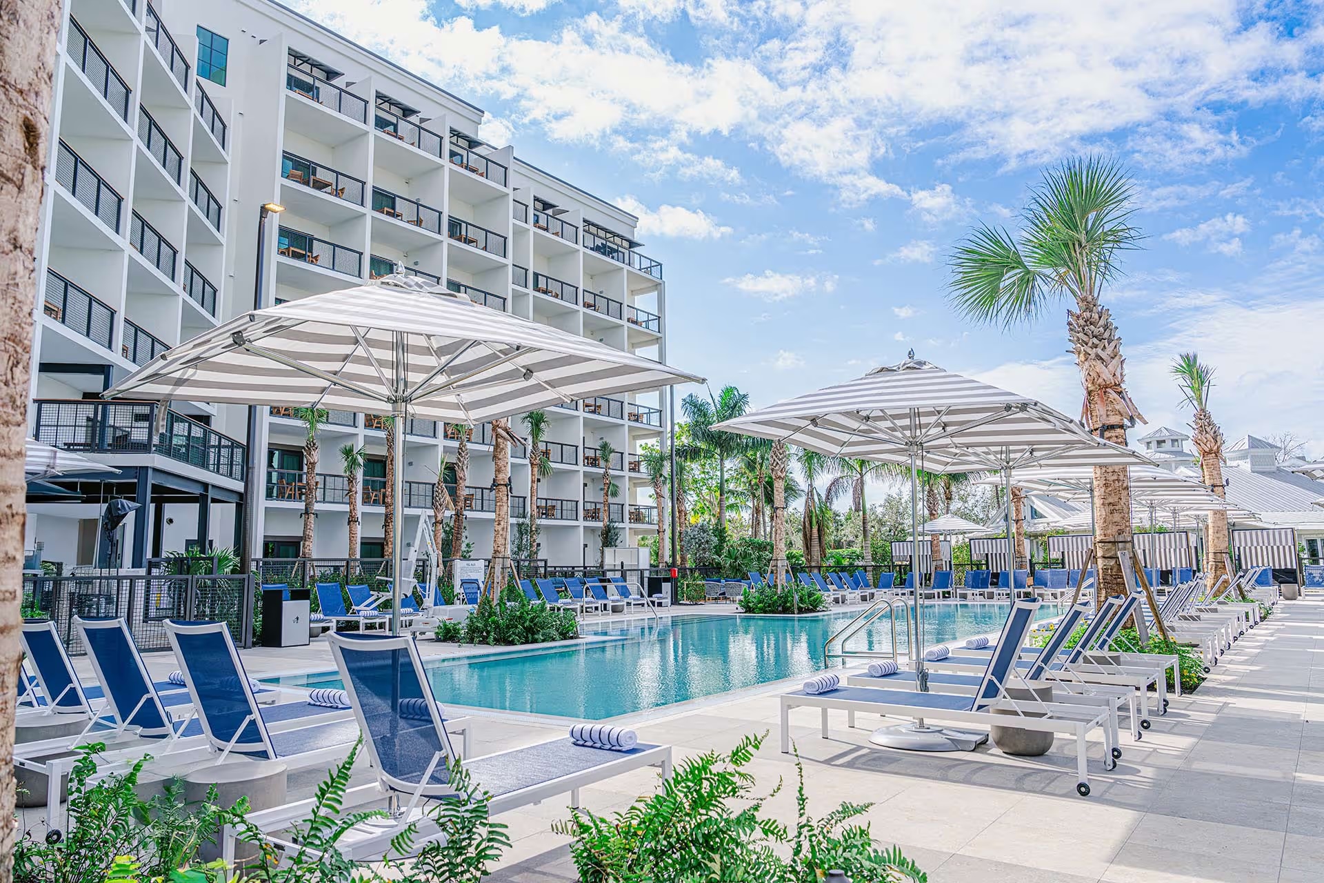 outdoor pool area at The Perry Hotel in Naples