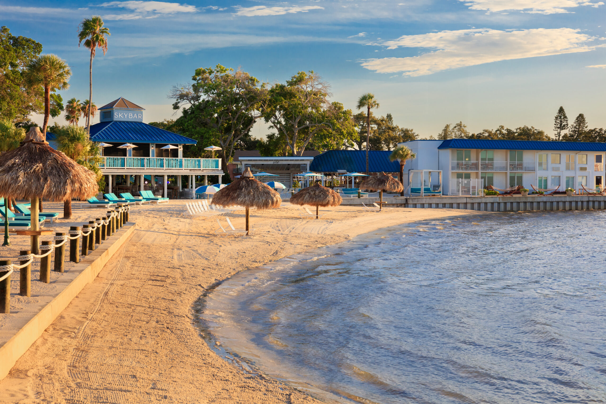 outdoor beach area at SkyBeach Resort