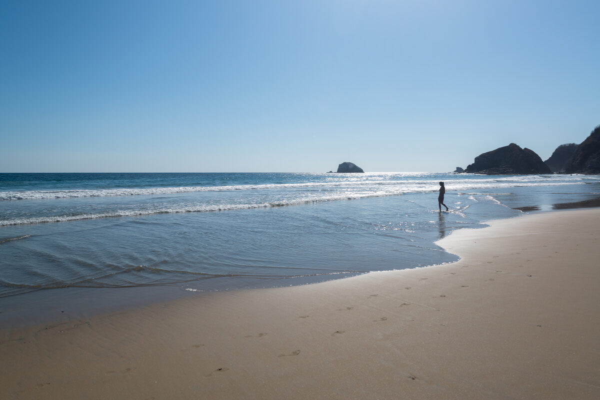 Playa Zipolite, beach community in San Pedro Pochutla municipality on the southern coast of Oaxaca state in Mexico