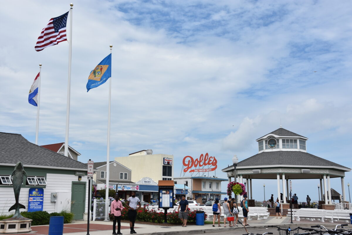 Boardwalk at Rehoboth Beach in Delaware USA