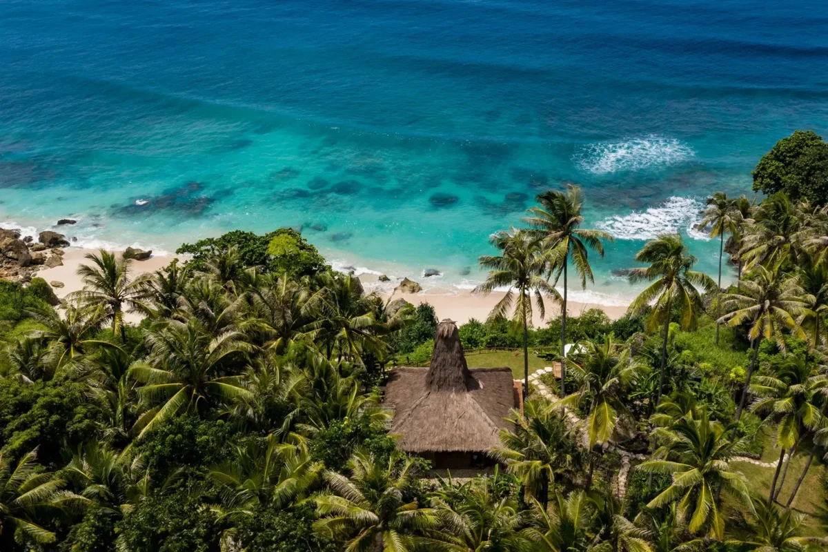 aerial of ocean views at NIHI Sumba