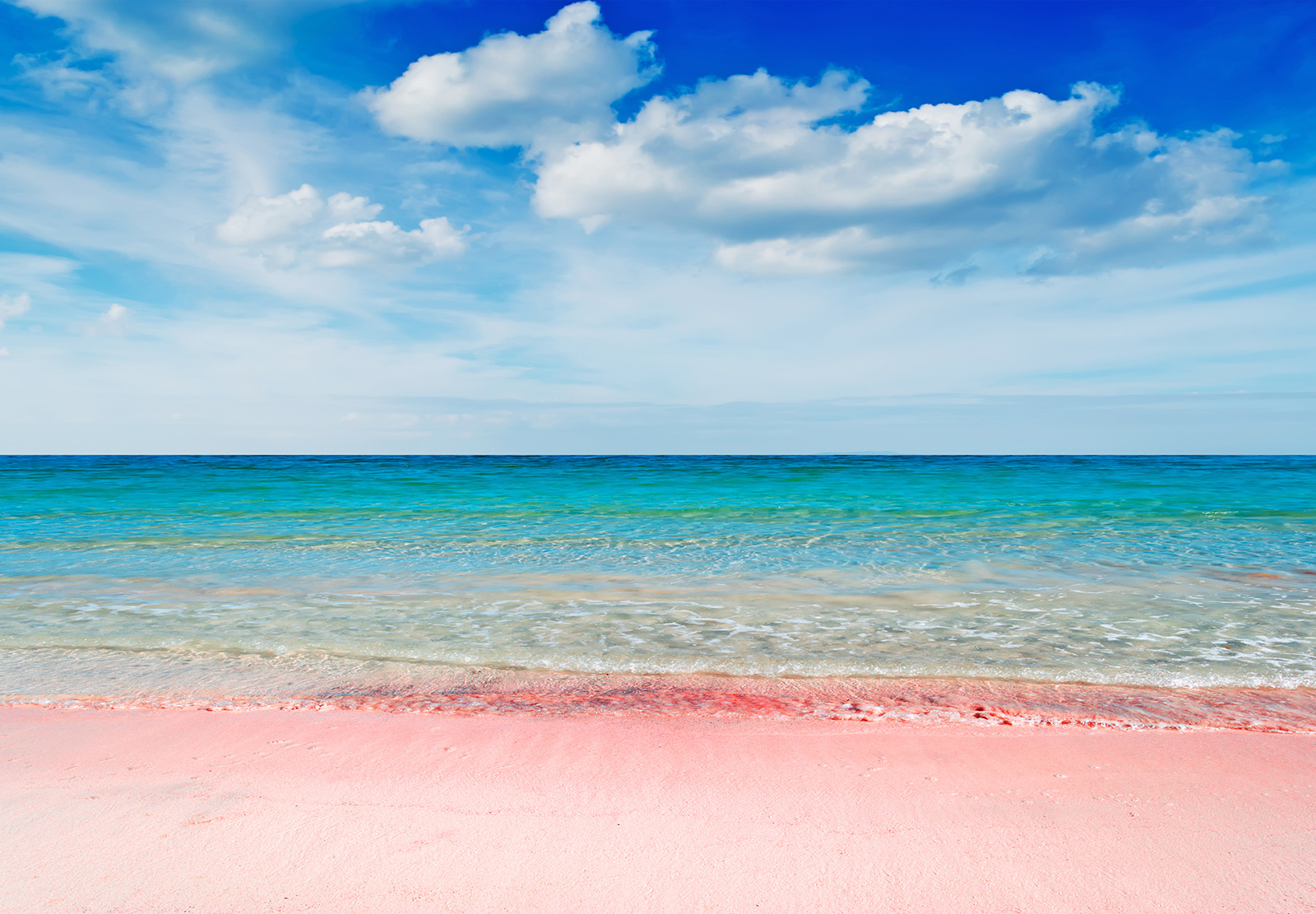 pink beach trip