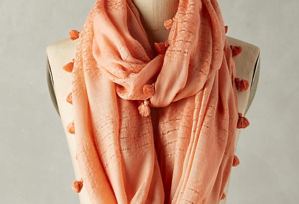 Anthropologie Tasseled Infinity Scarf