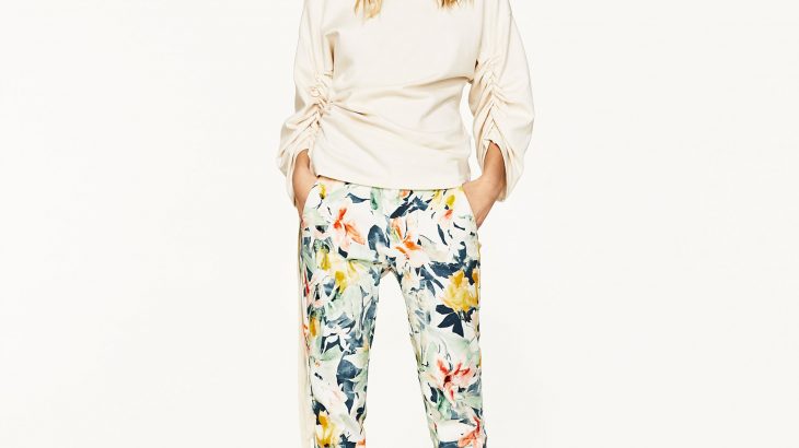 Zara Floral Print Trousers